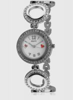 Adine AD-610 Silver/White Analog Watch
