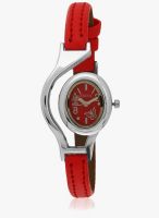 Adine Ad-1302 Red-Red Red/Red Analog Watch