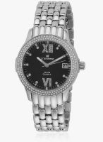 D'SIGNER 20256Sm Silver/Black Analog Watch