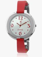 Dvine SD8003RD01 Red/White Analog Watch