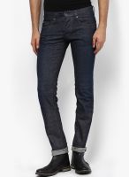 Gas Blue Low Rise Skinny Fit Jeans