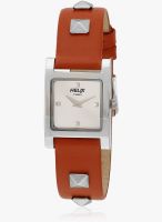 Helix Ti019hl0000-Sor Orange /Silver Analog Watch