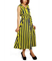 Hot Hangers Multi Color Poly Georgette Maxi Dress