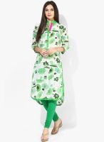 Jaipur Kurti White Printed Kurta