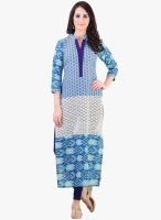 Libas Blue Printed Kurta