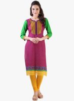 Libas Pink Printed Kurti