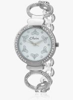 Olvin Quartz 1684 Sm01 Silver/White Analog Watch
