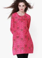 Pehraan Pink Printed Kurtas