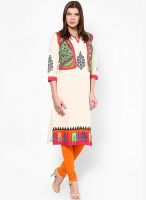 Shree Cream Printed Kurta