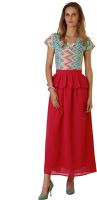 Belle Fille Women's A-line Multicolor Dress