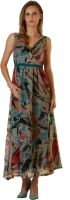 Belle Fille Women's A-line Multicolor Dress