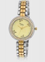 ILINA 304Ttteachm Silver/Golden Analog Watch