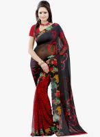 Lookslady Black Printed Saree