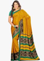 Lookslady Yellow Printed Saree