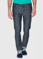 Mufti Grey Low Rise Slim Fit Jeans