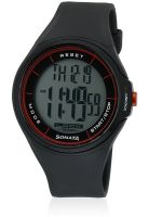 Sonata Sfdig Ne7992Pp01J Black Digital Watch