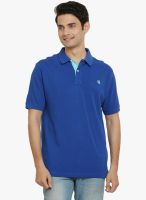 Thisrupt Blue Solid Polo T-Shirt