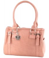 Butterflies PeachPuff P.U. Shoulder Bag