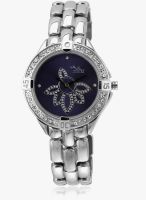 ILINA Il4503ssflwblu Silver/Blue Analog Watch