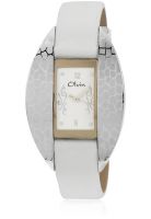 Olvin 16107 Sl01 White/Silver Analog Watch