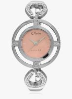 Olvin 1658 Sm02 Silver/Pink Analog Watch