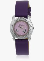 Olvin 1691 Sl04 Purple/Purple Analog Watch