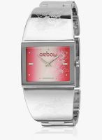 Oxbow 4502408 Silver/Pink Analog Watch