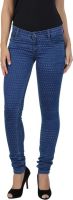 F Fashion Stylus Slim Fit Women's Dark Blue, Purple Jeans