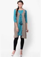 Pehraan Blue Printed Kurtis