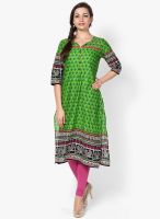 Shree Green Embroidered Kurta