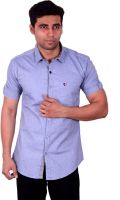 Studio Nexx Men's Solid Casual Dark Blue Shirt