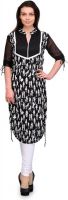 Cenizas Casual Printed Women's Kurti(Black)
