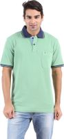 Furore Solid Men's Polo Neck Light Green T-Shirt