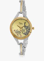 ILINA 325Ttpctrech Silver/Golden Analog Watch