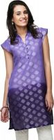 Yepme Casual Printed Women's Kurti(Purple)