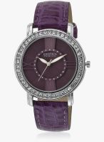 Exotica Fashion Purple Metal Analog Watch