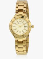 Giordano 6203-11 Golden/Cream Analog Watch