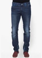 Mufti Washed Blue Narrow Fit Jeans