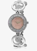 Olvin 1650 Sm02-Silver/Pink Analog Watch