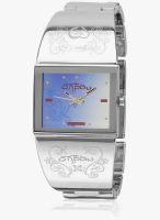 Oxbow 4502405 Silver /Blue Analog Watch