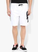 Quiksilver Logo Vl 19 Jamv White Shorts