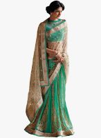 Roop Kashish Green Embroidered Sarees