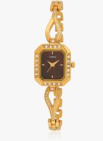Timex Tw000x601-Sor Golden/Brown Analog Watch