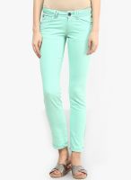 s.Oliver Green Solid Jeans