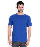 2go Blue Cotton Round Neck T-Shrits