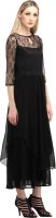 Cottinfab Women's Maxi Black Dress