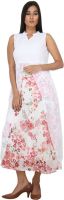 Dovekie Women's Layered White, Pink Dress