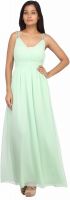 Entease Women's A-line Green Dress