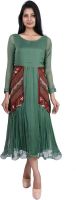 Pamposh Creations Women's Maxi Light Green Dress