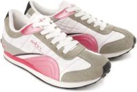 Spinn Cathy Walking Shoes(White, Pink, Grey)